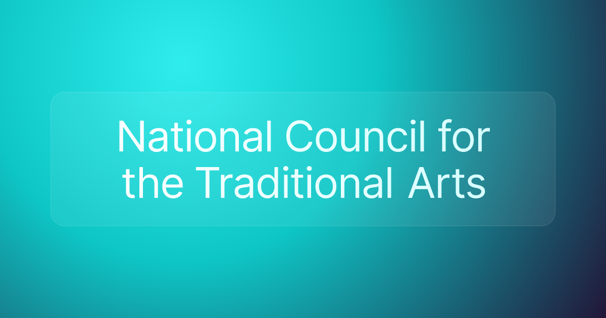 National Council for the Traditional Arts