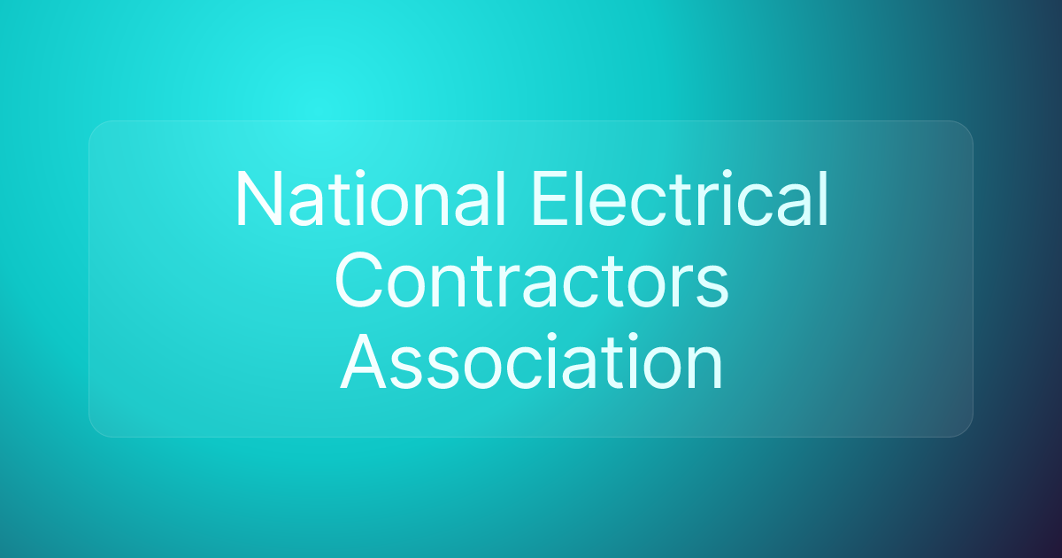 National Electrical Contractors Association