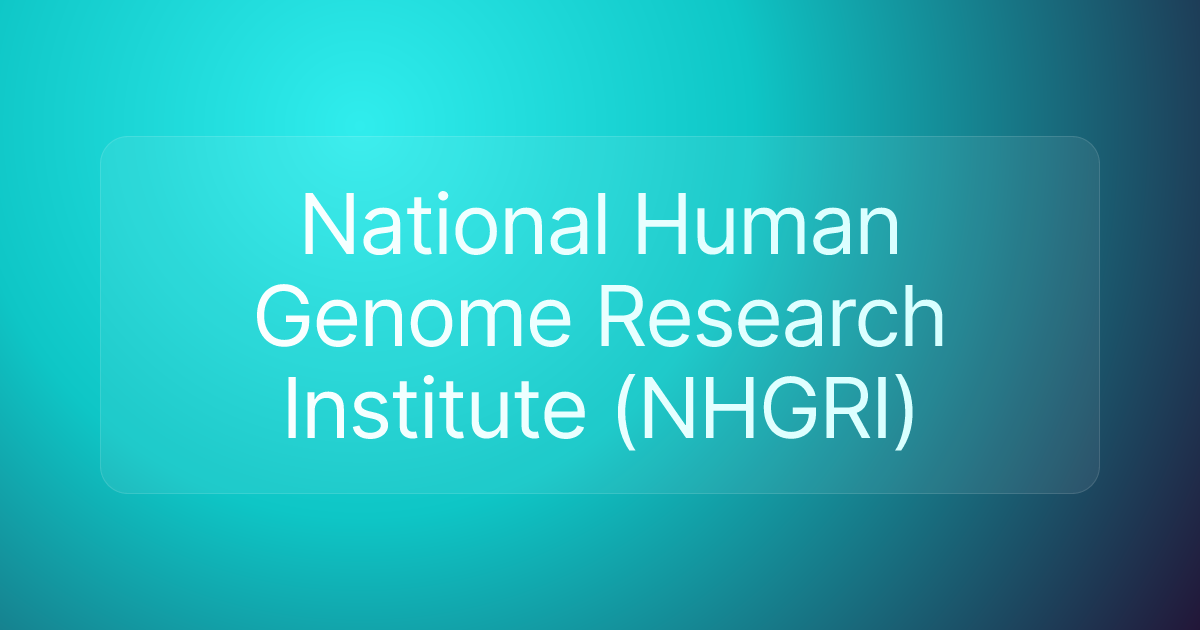 National Human Genome Research Institute (NHGRI)