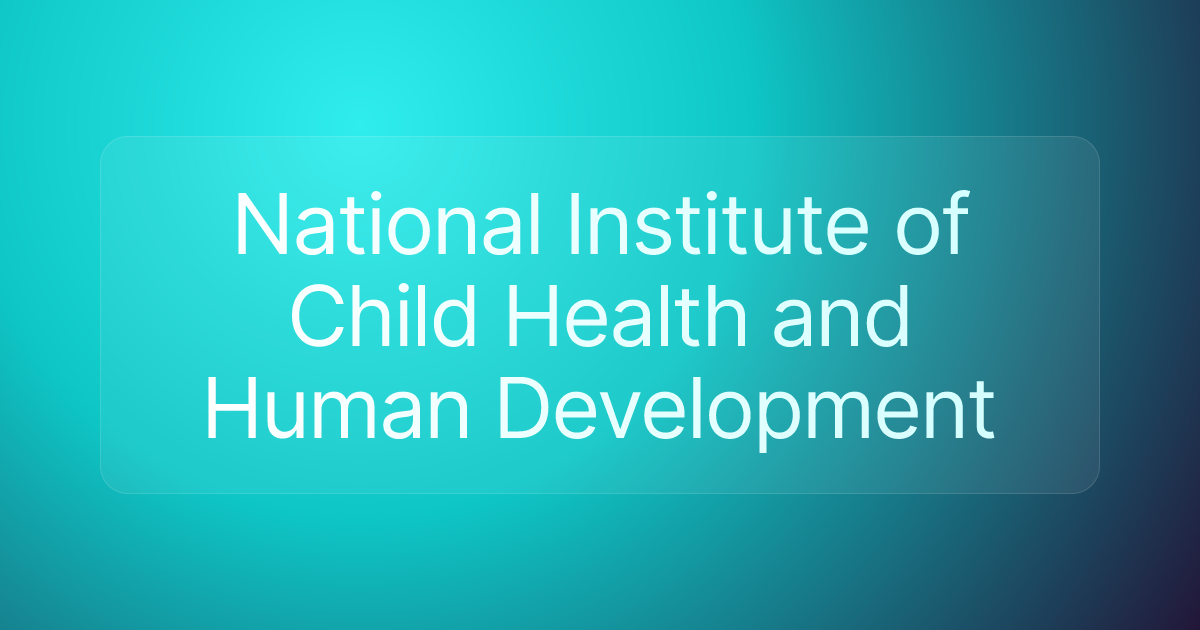 National Institute of Child Health and Human Development