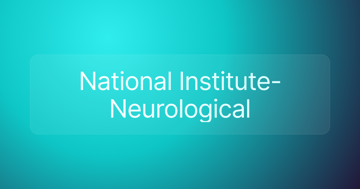 National Institute-Neurological