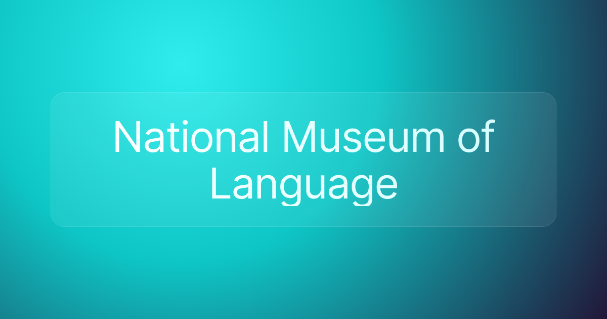 National Museum of Language