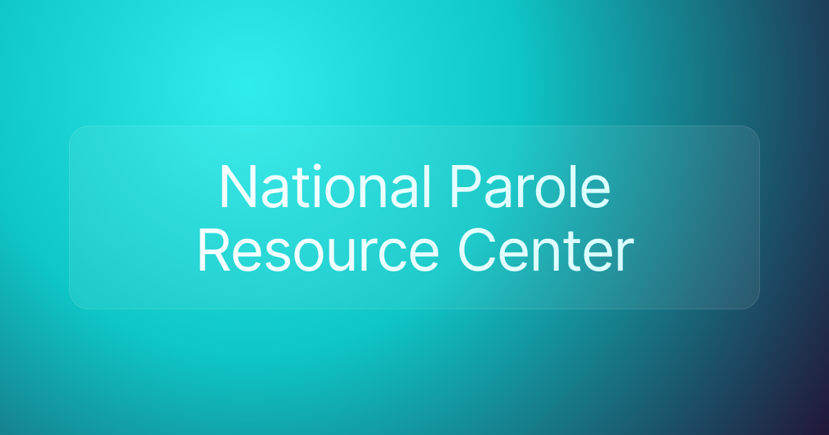National Parole Resource Center