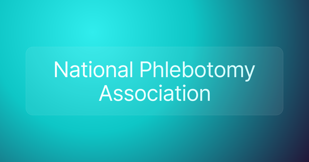 National Phlebotomy Association
