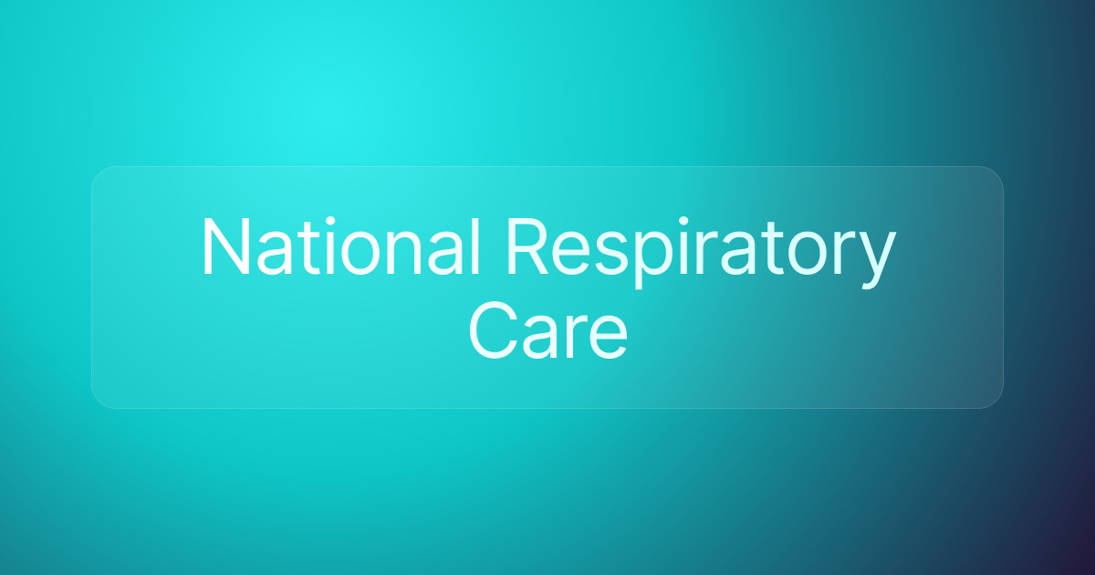 National Respiratory Care