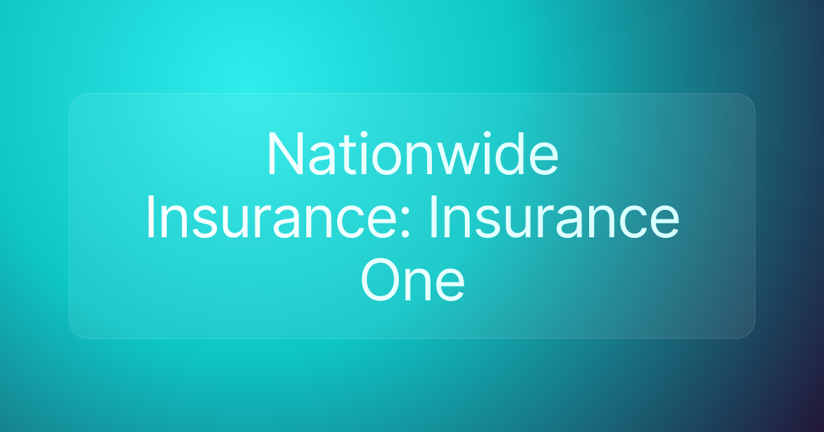 Nationwide Insurance: Insurance One
