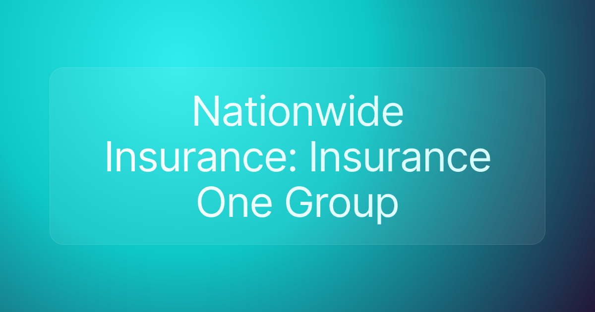 Nationwide Insurance: Insurance One Group