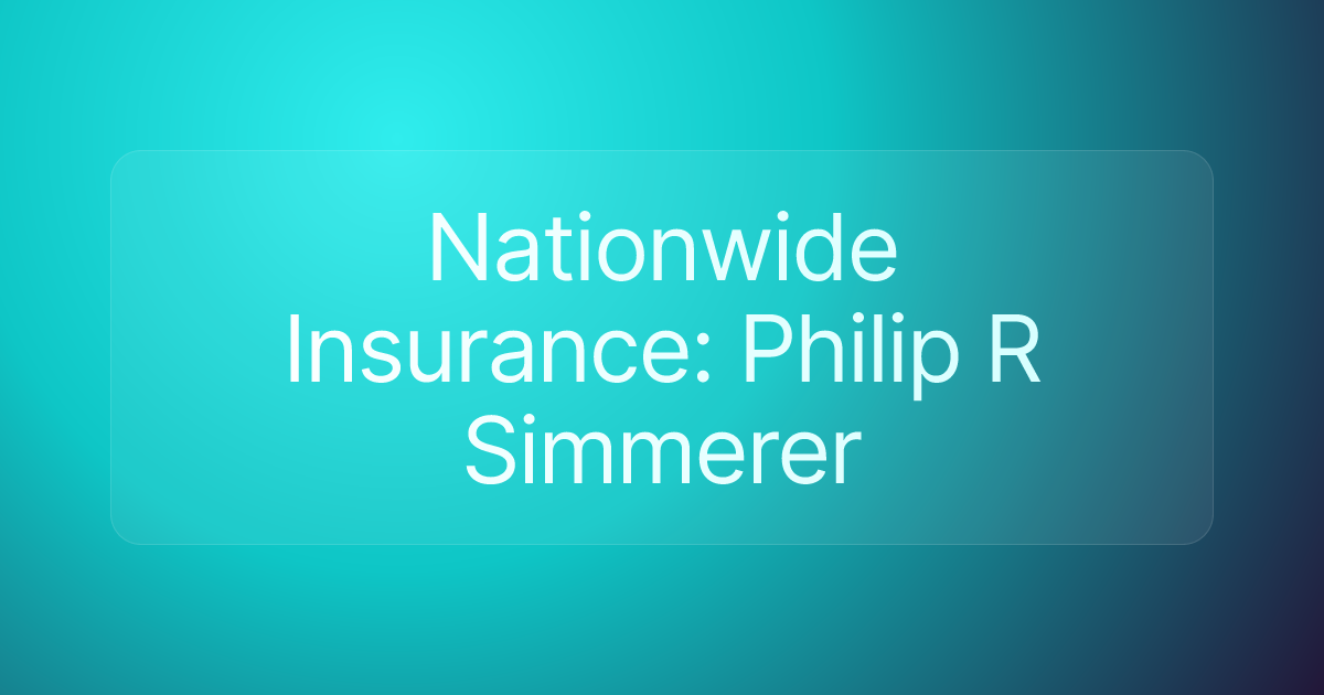 Nationwide Insurance: Philip R Simmerer