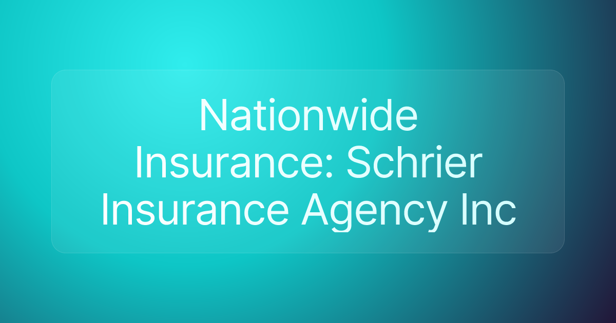Nationwide Insurance: Schrier Insurance Agency Inc