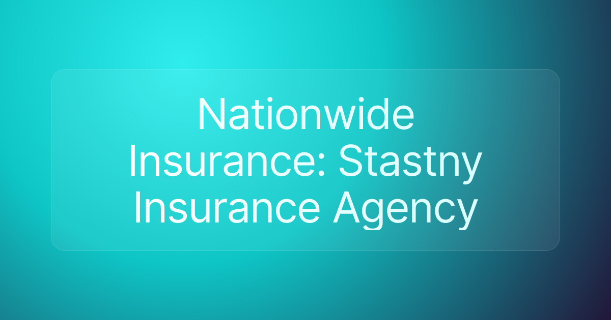 Nationwide Insurance: Stastny Insurance Agency