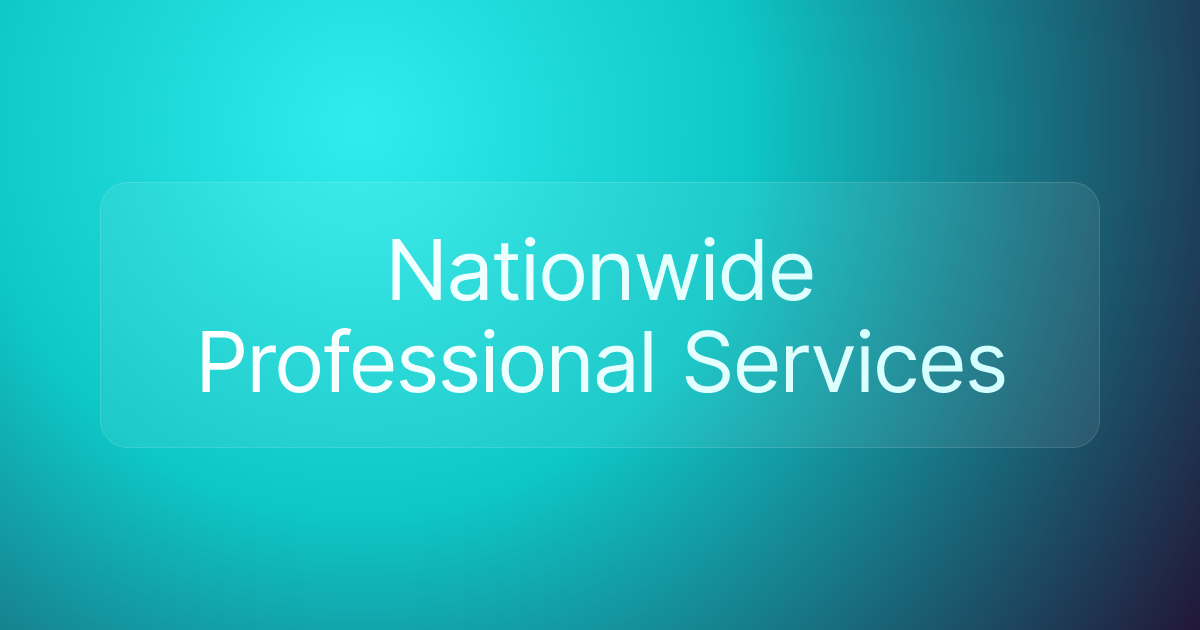 Nationwide Professional Services
