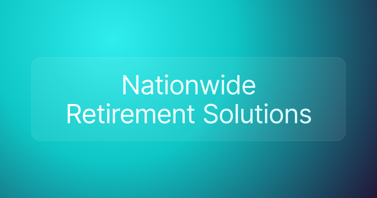 Nationwide Retirement Solutions