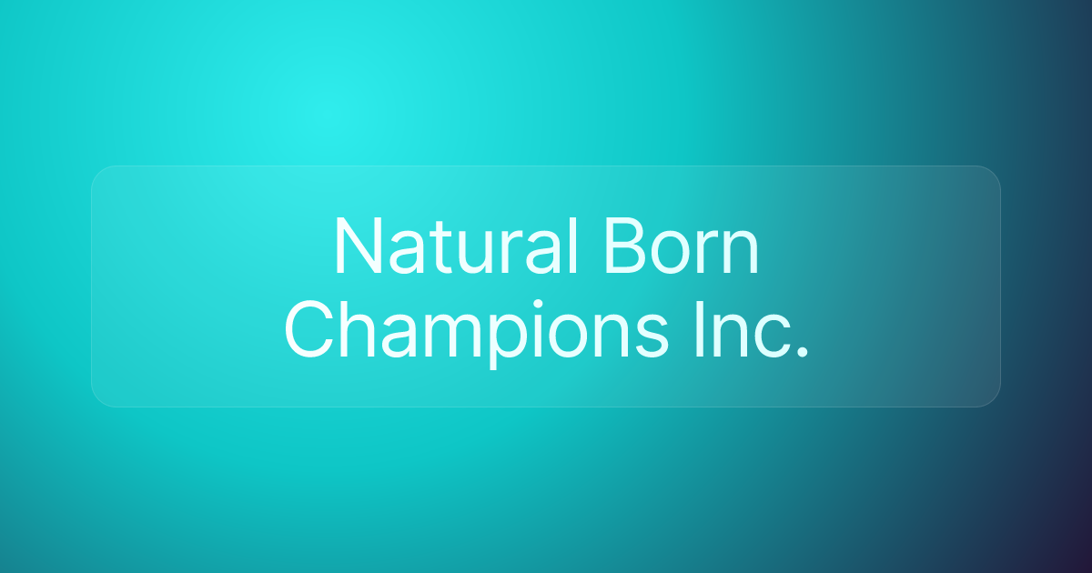 Natural Born Champions Inc.