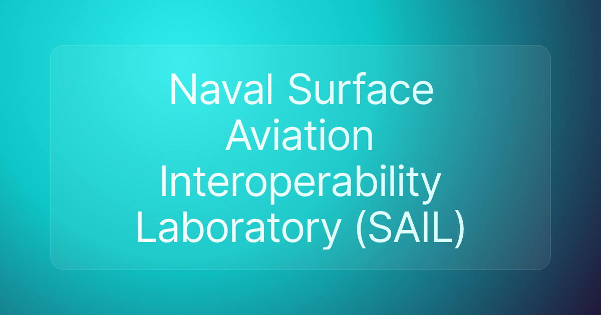Naval Surface Aviation Interoperability Laboratory (SAIL)