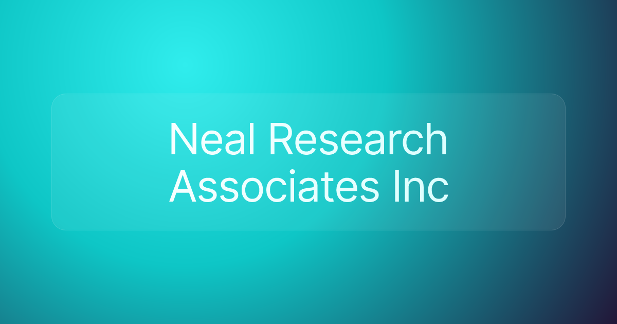 Neal Research Associates Inc