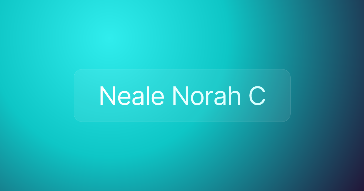 Neale Norah C