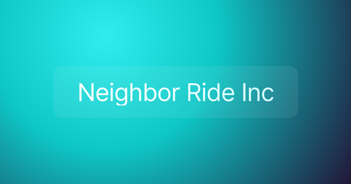 Neighbor Ride Inc