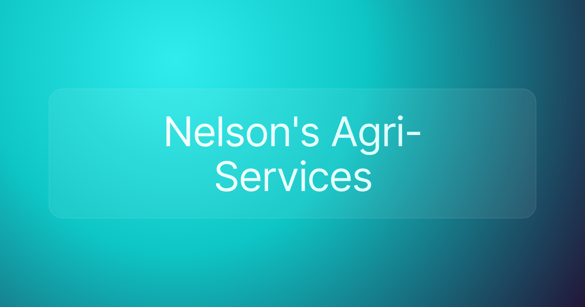 Nelson's Agri-Services