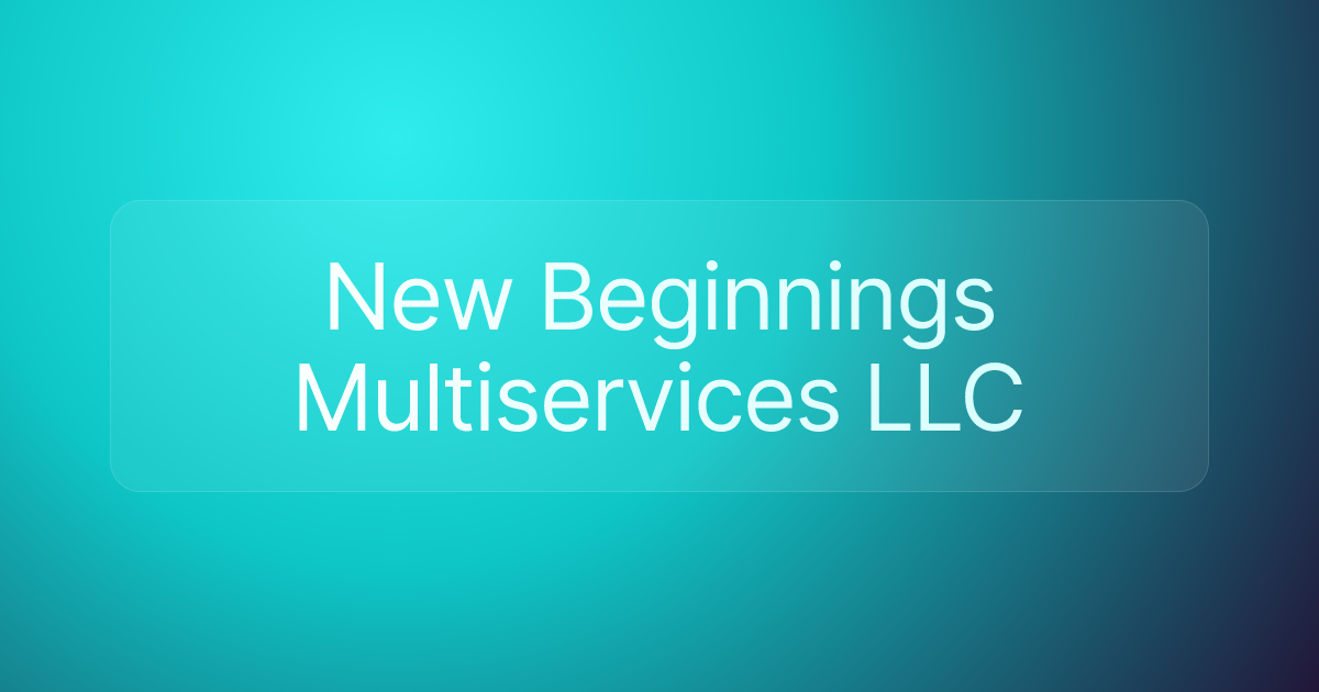 New Beginnings Multiservices LLC