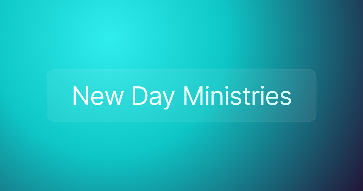 New Day Ministries