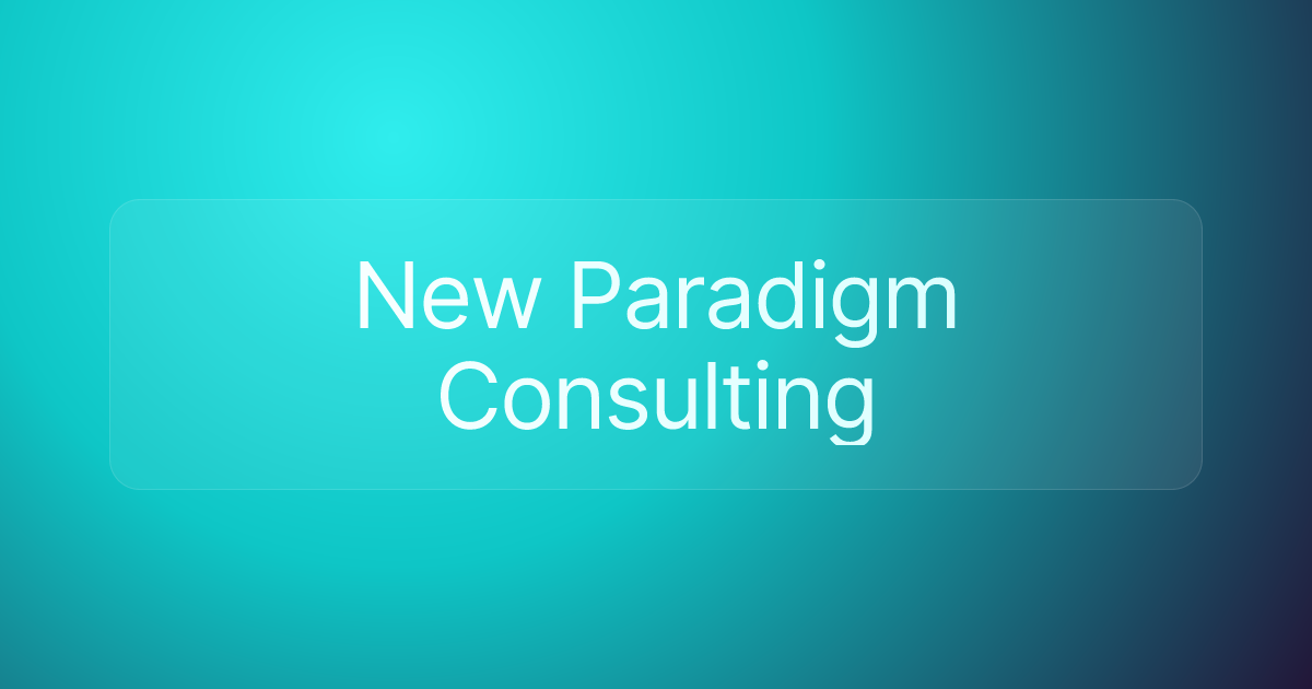 New Paradigm Consulting