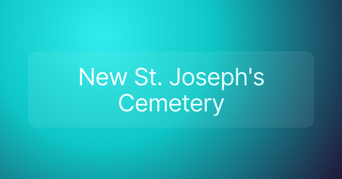 New St. Joseph's Cemetery