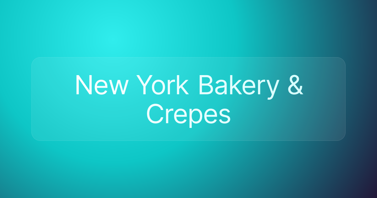 New York Bakery & Crepes