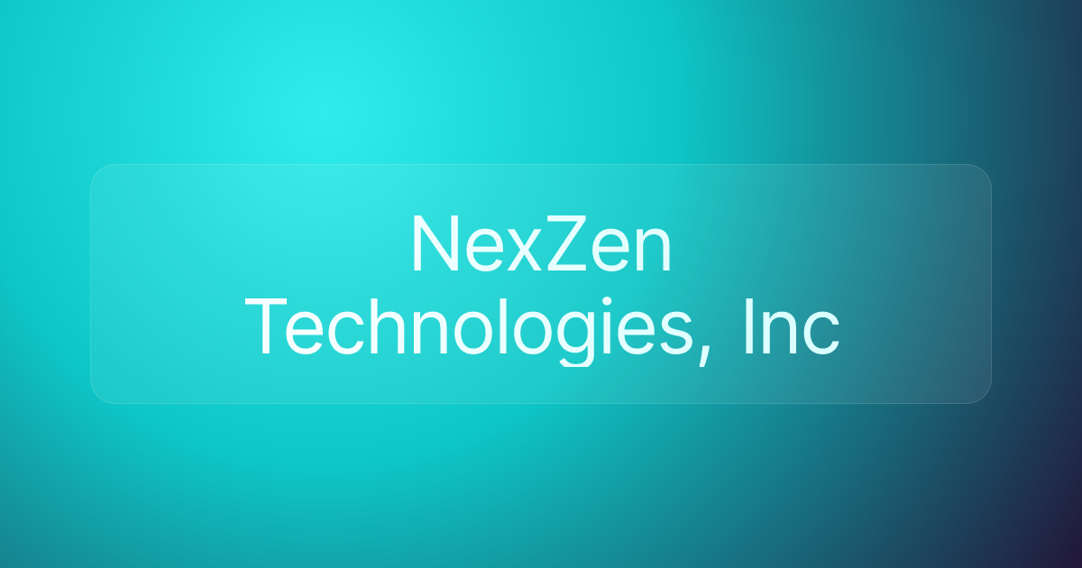 NexZen Technologies, Inc