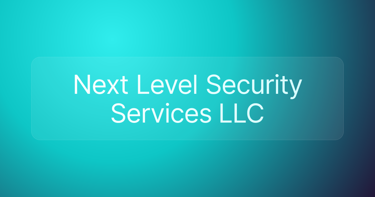 Next Level Security Services LLC