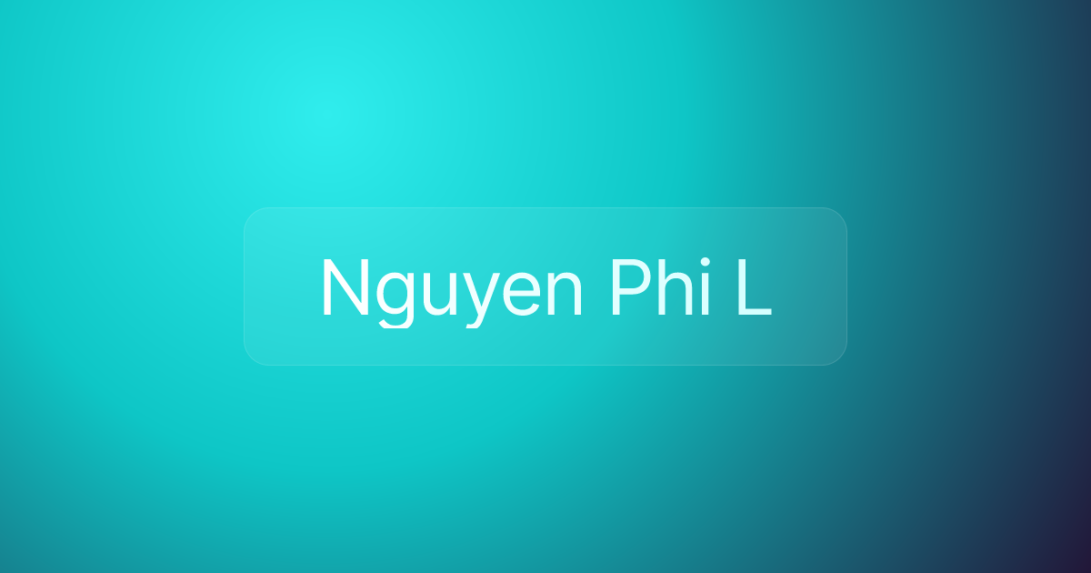 Nguyen Phi L