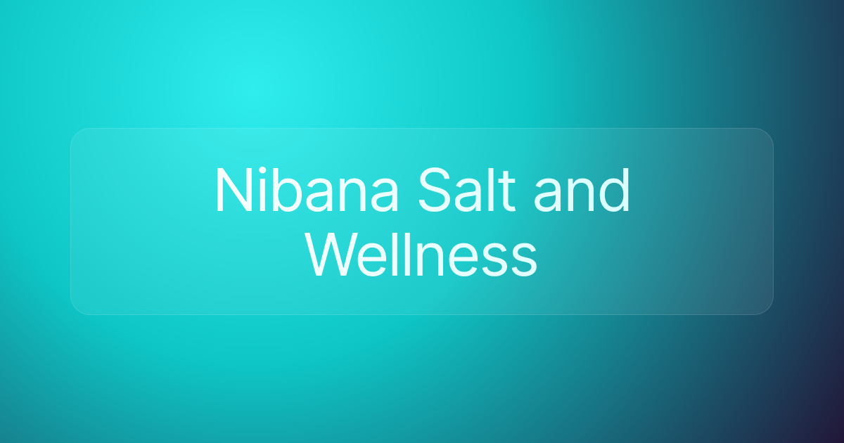 Nibana Salt and Wellness