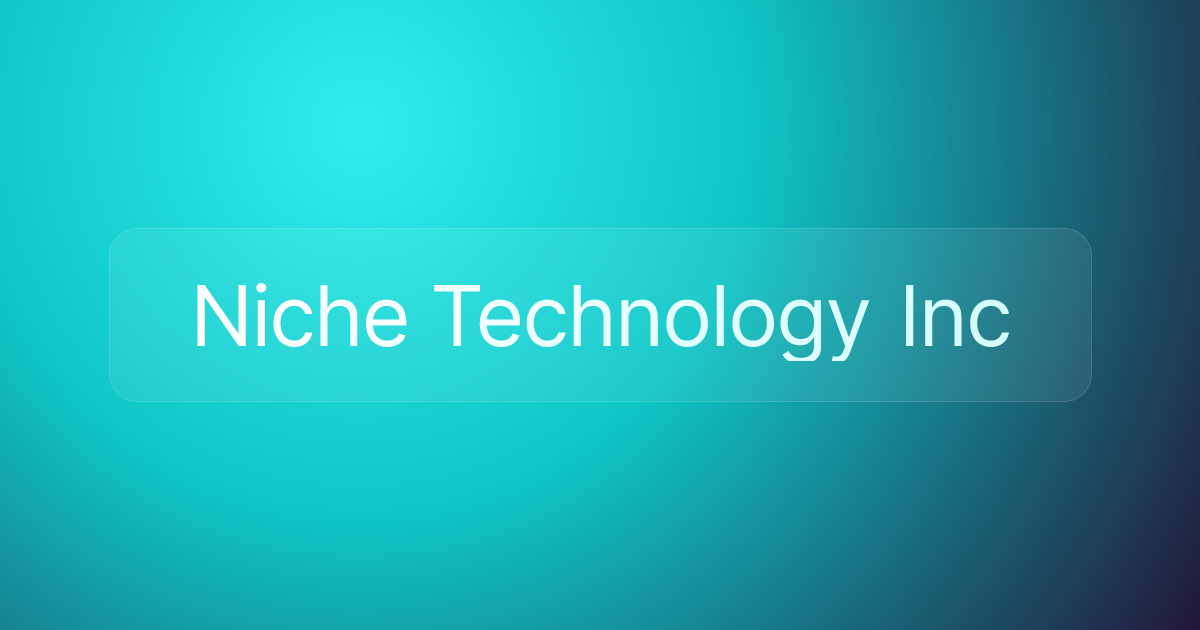 Niche Technology Inc
