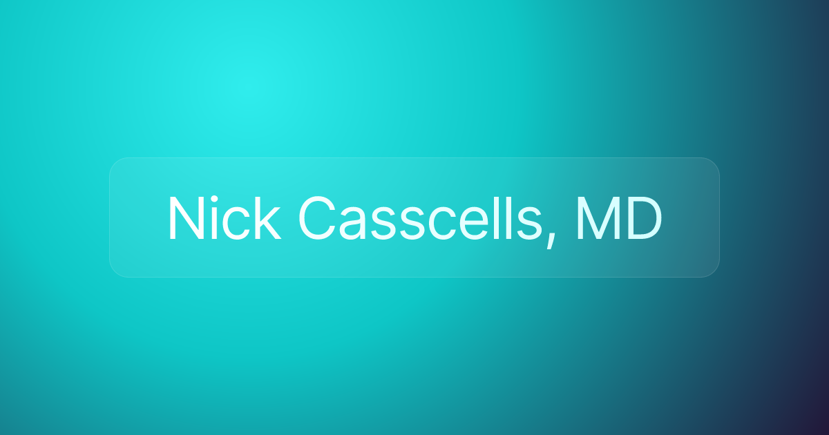 Nick Casscells, MD
