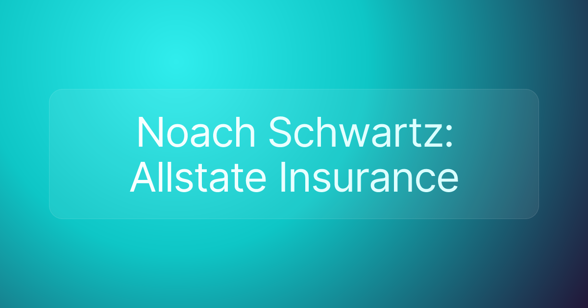 Noach Schwartz: Allstate Insurance