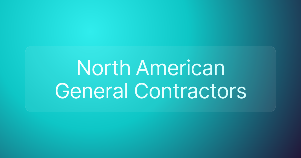 North American General Contractors