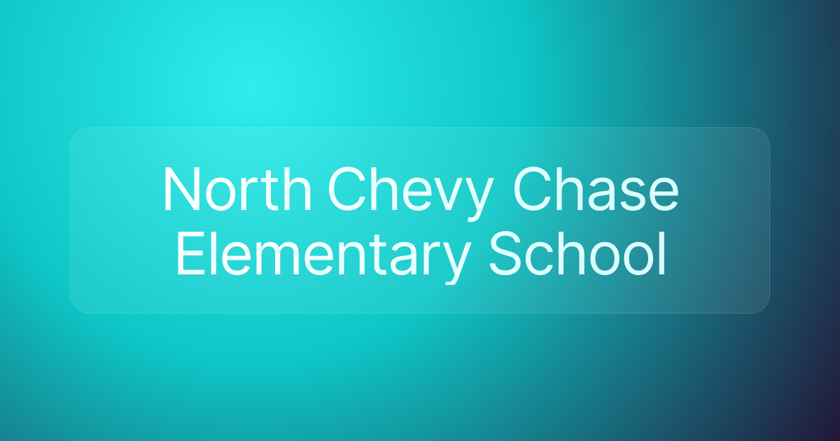 North Chevy Chase Elementary School