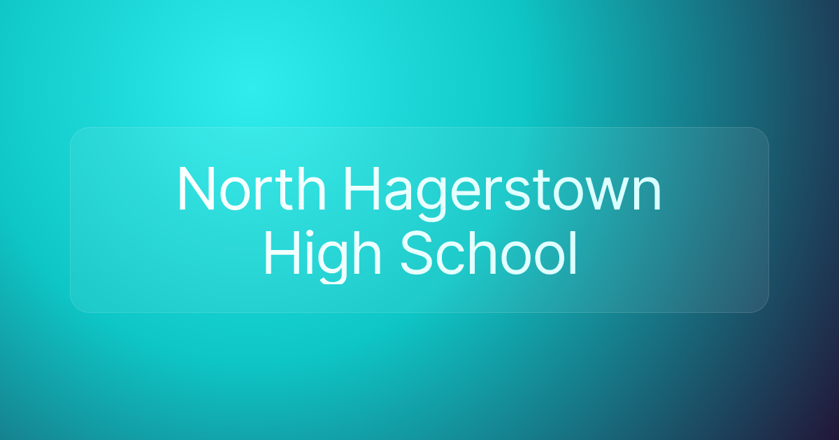 North Hagerstown High School