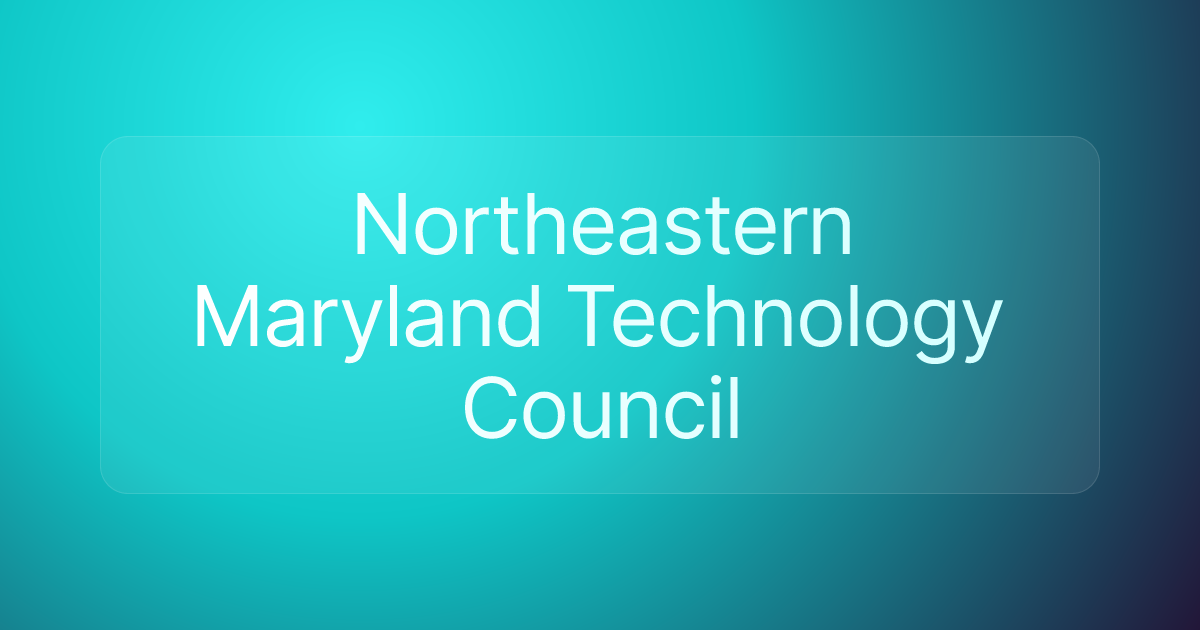 Northeastern Maryland Technology Council