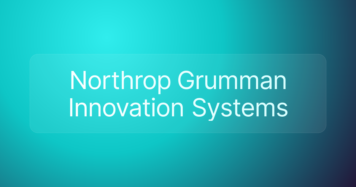 Northrop Grumman Innovation Systems
