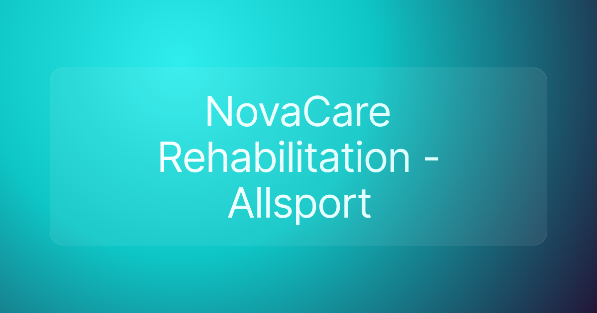 NovaCare Rehabilitation - Allsport
