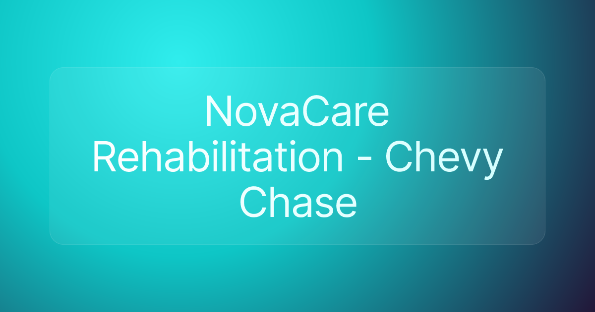 NovaCare Rehabilitation - Chevy Chase
