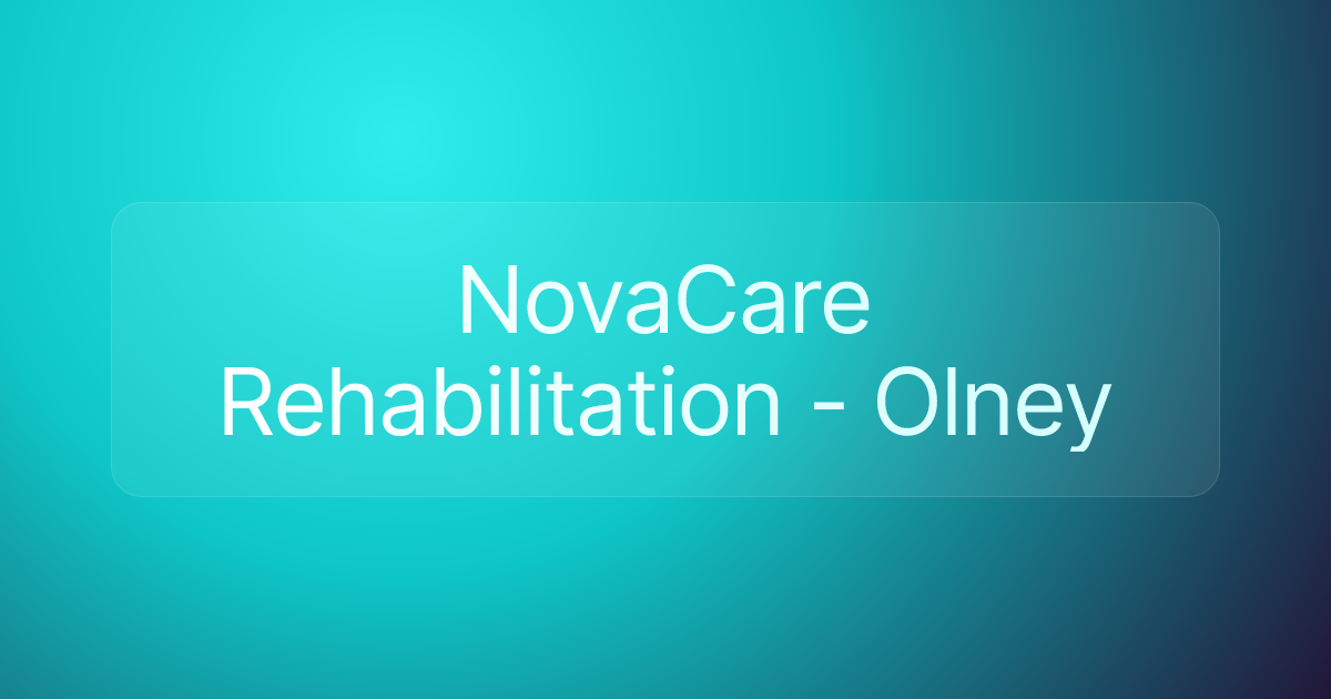 NovaCare Rehabilitation - Olney