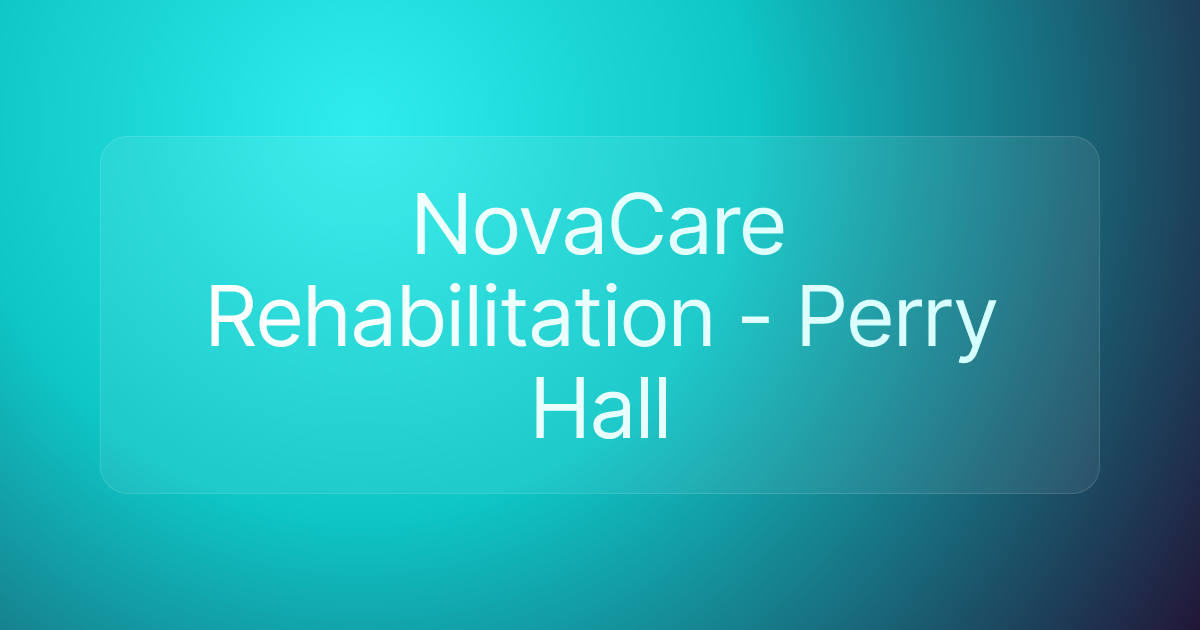 NovaCare Rehabilitation - Perry Hall