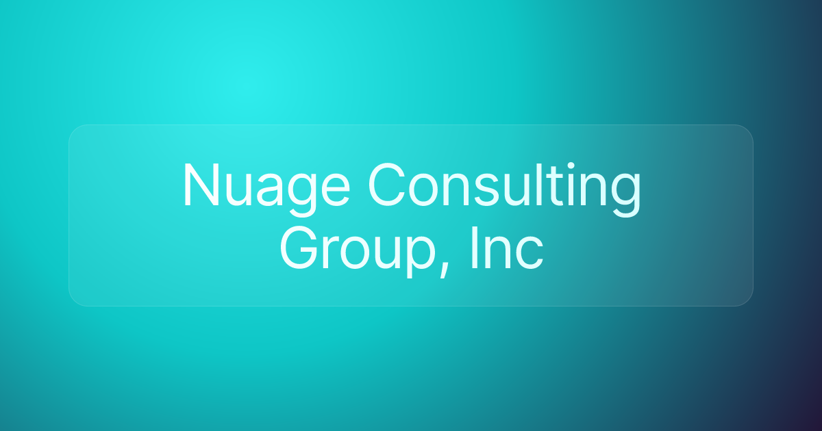 Nuage Consulting Group, Inc