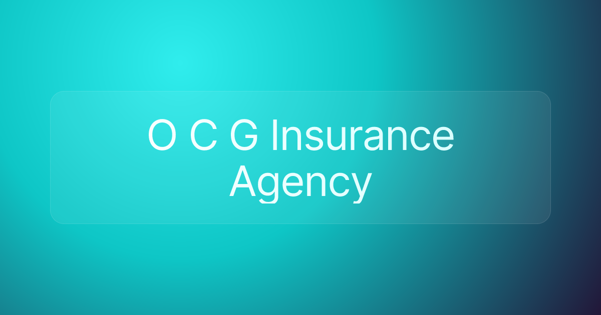 O C G Insurance Agency
