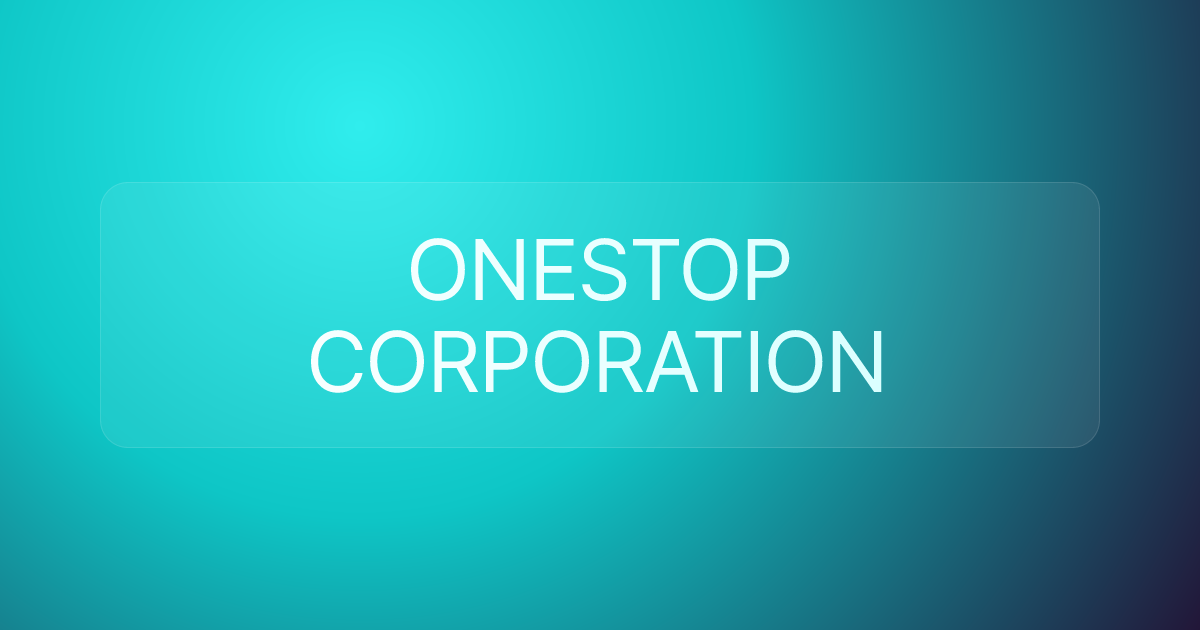 ONESTOP CORPORATION