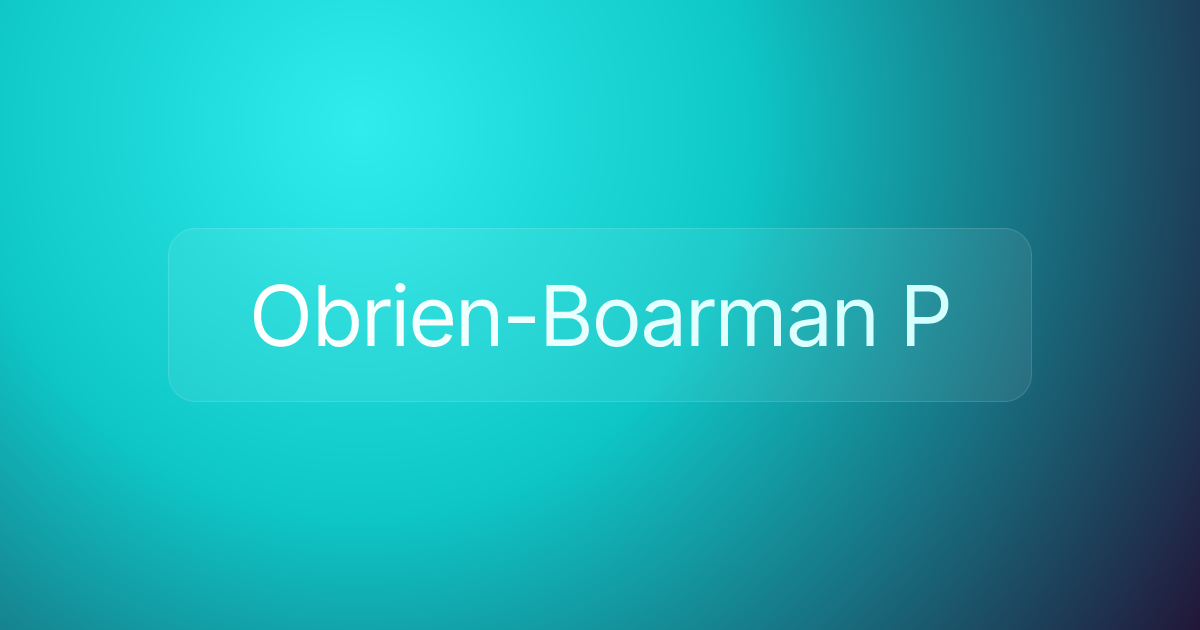 Obrien-Boarman P