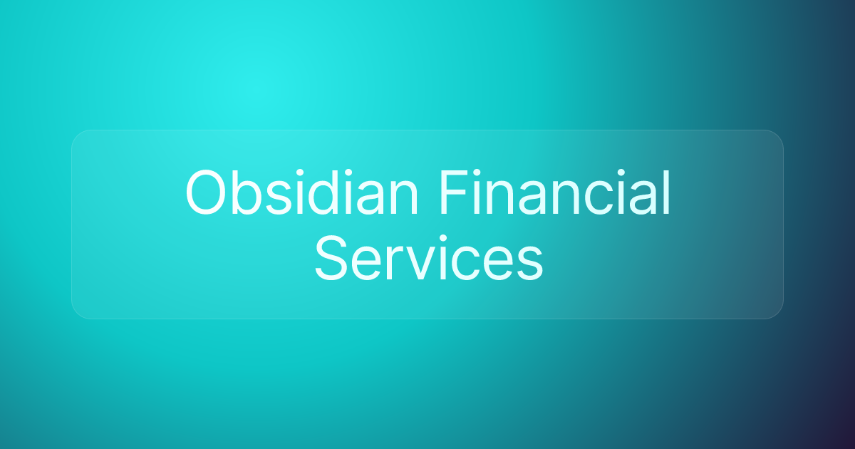Obsidian Financial Services