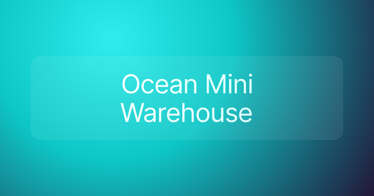Ocean Mini Warehouse