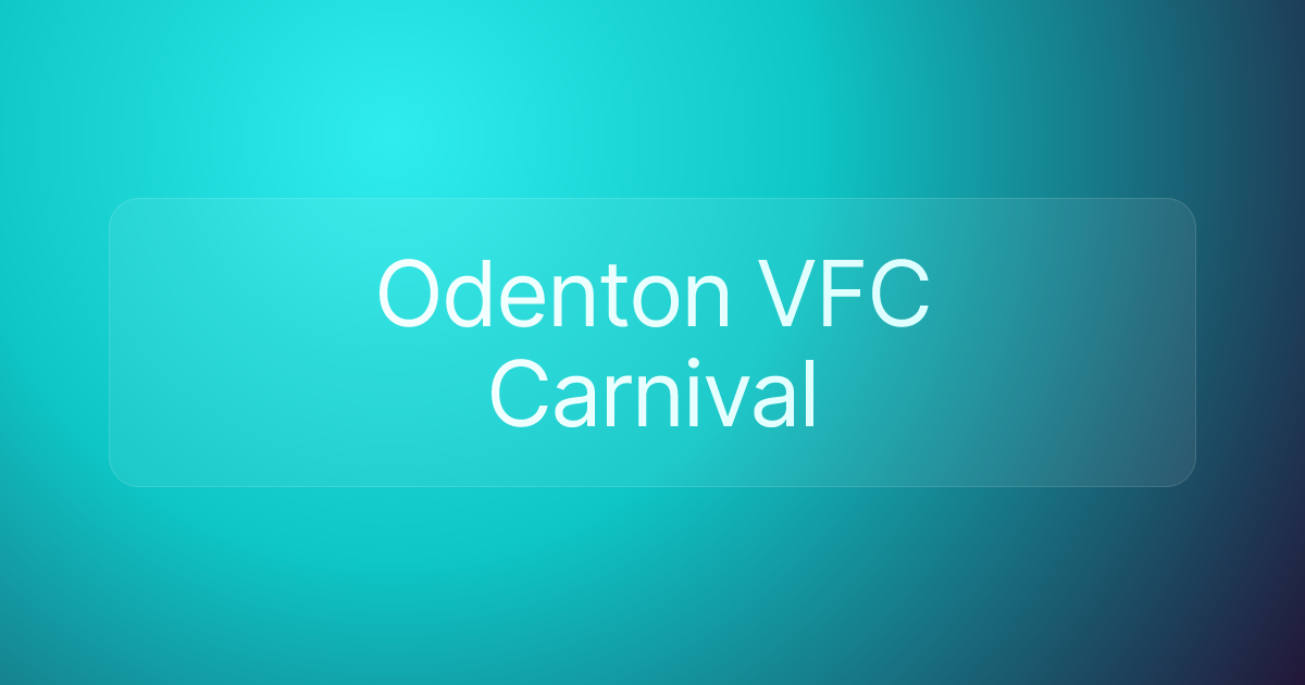 Odenton VFC Carnival